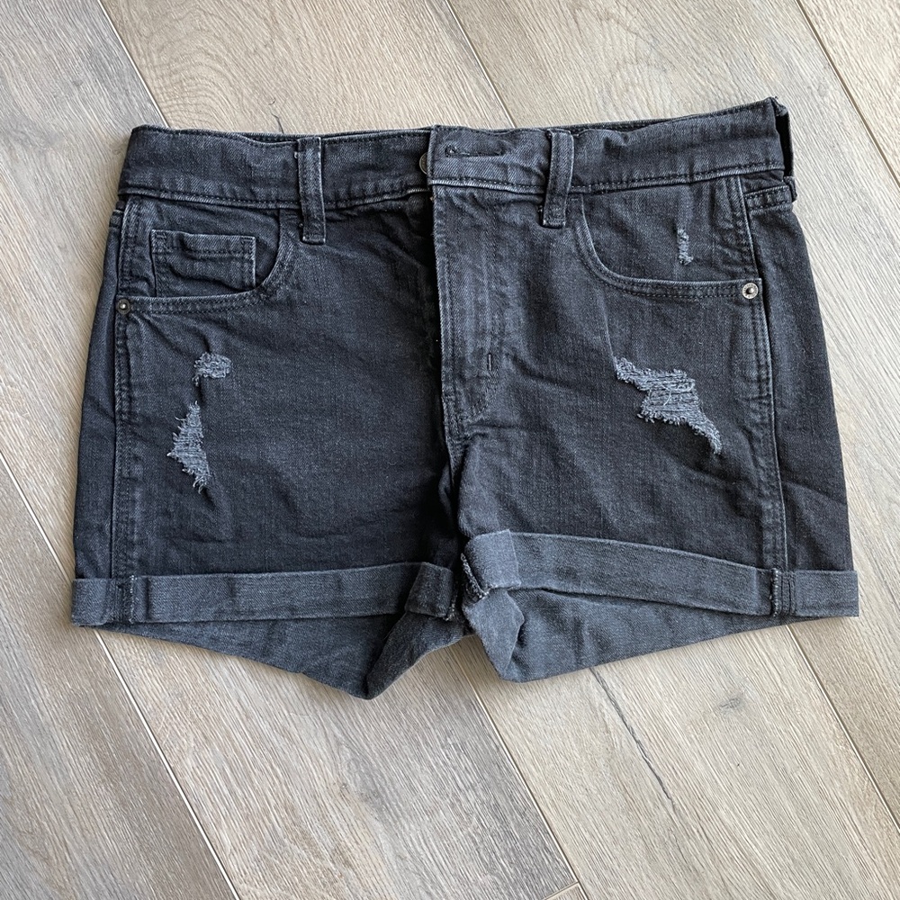 OLD NAVY - NWOT - Women’s Mid Rise Boyfriend Short, Black, Size 4